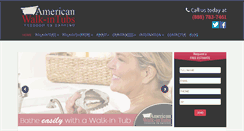 Desktop Screenshot of americanwalkintubs.com